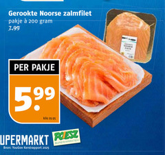  gerookte zalmfilet 200 noorse pakje kilo supermarkt poles supermarkten zalm 