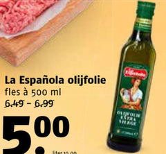  olijfolie 500 la fles ml 5 liter 