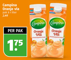  campina vla 1 oranje pak liter 