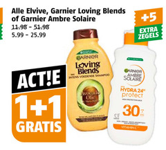  ambre solaire garnier loving blends zonnebrandolie conditioner shampoo 1 30 elvive 5.99 5 zegels voedende avocado olie hydra protect high protection vitamin 