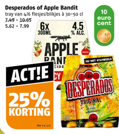  apple bandit desperados speciaalbieren appelcider 10 25 tray 4 6 blikjes 6x cent 300ml dani liter v.a. original beer 
