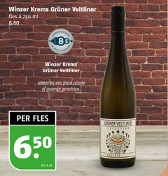  witte wijn 650 750 winzer krems veltliner fles ml hamersma frisse salade groente gerechten liter gruner austria 