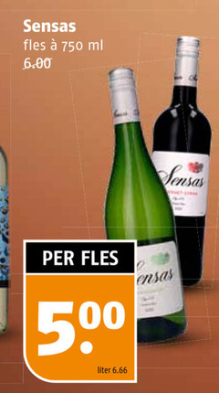  sensas witte wijn rode 500 750 fles ml liter 