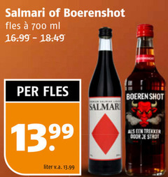  salmari likeur 700 fles ml liter v.a. boeren shot trekker 