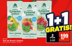  van de boom ice tea 1 2 troebele groene book suiker peer honing perzik hibiscus vleugje zuivel vleugel stuks ijsthee soorten pakken 5 liter 