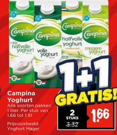  campina yoghurt 1 2 camping halfvolle volle soorten pakken liter stuk stuks 
