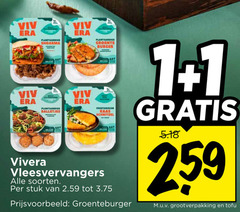  vivera vegetarisch 1 plantaardige shoarma groente burger balletjes vegetarische kaas schnitzel vleesvervangers soorten stuk groenteburger grootverpakking tofu 