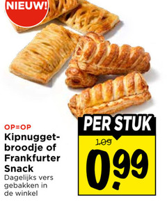  broodje frankfurter snack dagelijks vers gebakken stuk 