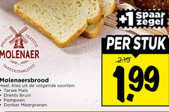  brood traditie 1 zegel spaar stuk molenaer bakker molenaersbrood volgende soorten tarwe pompoen drents bruin donker meergranen 