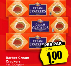  crackers 300 cream barber pak cracker 