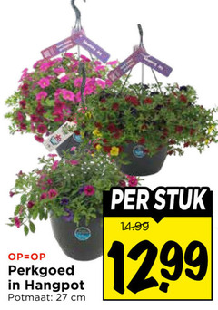  perkplanten 27 perkgoed hangpot potmaat cm stuk 