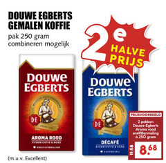  douwe egberts koffie 2 250 gemalen pak combineren halve aroma rood evenwicht ond excellent pakken snelfiltermaling 