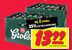  grolsch krat bier 2 25 stuks stuk kratten 