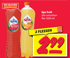  spa en fruit fruitdrank 2 10 fles ml orange flessen 