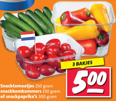  snackkomkommer cherry tomaten 3 250 300 500 snacktomaatjes snackkomkommers bakjes 