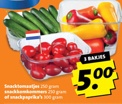  cherry tomaten snackkomkommer 3 250 300 snacktomaatjes snackkomkommers bakjes 