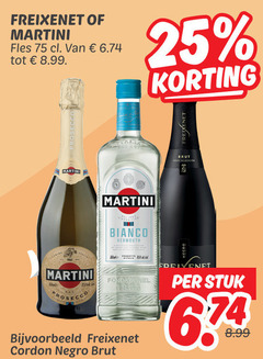  freixenet martini prosecco vermouth 25 fles bianco brut hale nel cordon stuk 