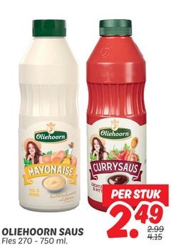  oliehoorn tomatenketchup snacksaus mayonaise 750 romig traditionele saus fles ml currysaus pitt stuk 