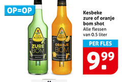  likeur familie kesbeke zure oranje shot flessen liter fles 