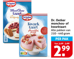  dr oetker bakmix dr.oetker taart dr. kwark aardbei monchou kwarktaart pakken pak 