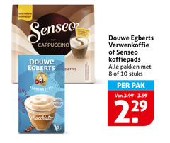  douwe egberts senseo oploskoffie koffiepads 8 10 nouveau cappuccino verwenkoffie latte macchiato pakken stuks pak 