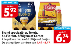  texels affligem brand cornet speciaalbieren 4 6 25 ml speciaalbier skuumkoppe tarwebier st. florent pakken blikjes varieeren 