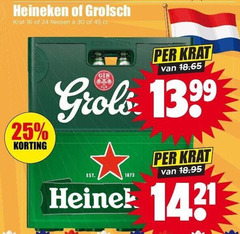 grolsch heineken krat bier 16 24 25 30 45 flessen 