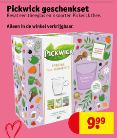  pickwick thee 3 geschenkset theeglas soorten tea moments deel momenten 