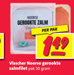  gerookte zalmfilet 50 noorse zalm pak visscher 