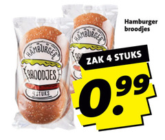  hamburger broodje 4 broodjes zak stuks 