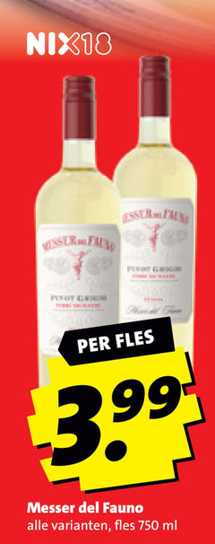  witte wijn 750 nix18 fles 3.99 ml 