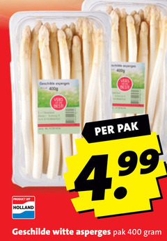  asperges 400 holland pak geschilde witte 