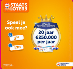  loterijen 20 27 350 speel 1 5 lot jaar 18 nederlandse loterij lotnummer recht deel meerdere vergunning 