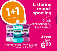  listerine mondwater 1 2 500 mondreinigingsproducten spoeling ml verzending artikelen coolmint 