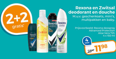  rexona zwitsal deodorant 2 4 150 hi advanced bouche house douche geschenksets multipakken baby deospray protection aloe vera 72h ml 