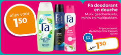  fa douchegel deodorant 150 men sport pink douche geschenksets multipakken stuk deospray passion ml aloe vera 