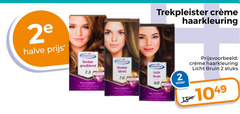  trekpleister huismerk haarkleuring 2 60 2e halve donker blond licht bruin stuks 