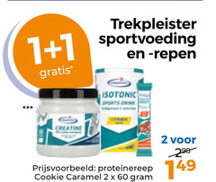  1 2 60 trekpleister sportvoeding repen isotonic creatine cookie caramel 