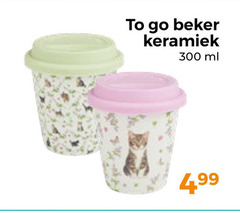  300 to go beker keramiek ml 