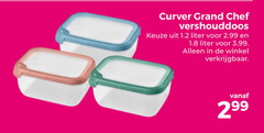  vershouddozen curver grand chef vershouddoos 1.2 liter 3.99 