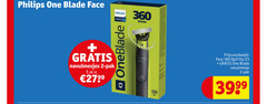  philips elektrisch scheerapparaat 2 23 360 one blade face navulmesjes pak t.w.v. 279 oneblade 3x navulmesje 