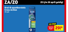  braun oral-b opzetborstel 10 25 26 100 oral b opzetborstels cross action pak pro pack up to removal gums 