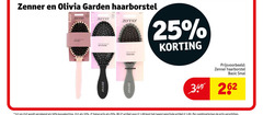  1 2 25 33 50 zenner olivia garden haarborstel hair flexible basic brush travel size 2e halve artikel combinatie 