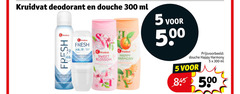  kruidvat huismerk deodorant douchegel 5 48 300 500 douche ml fresh quick sweet blossom happy harmony prostreet nti 
