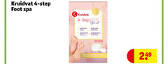  4 kruidvat step spa salt bath bain sel sugar scrub gommage sucre mud mask masque massage baume zachte des pieds doux 
