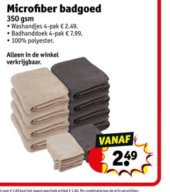  4 100 350 microfiber badgoed gsm washandjes pak badhanddoek polyester artikel combinatie 