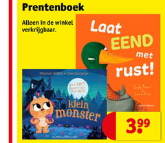  prentenboek fielding chris bed eend klein monster becky dame emma velbon uitgeven 