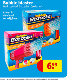  4 65 bubble blaster aa batterijen bazooka artikel combinatie 