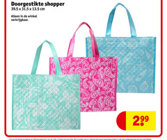  1 2 25 33 50 doorgestikte shopper cm 2e halve artikel combinatie 