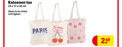  4 11 40 45 katoenen tas cm paris 